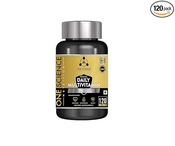 One Science Nutrition (OSN) Daily Multivitamin [23+ Vitamins and Minerals for workout Nutrition] with Vitamin D and Iron for strong bones and helps in muscle recovery - 60 Caps